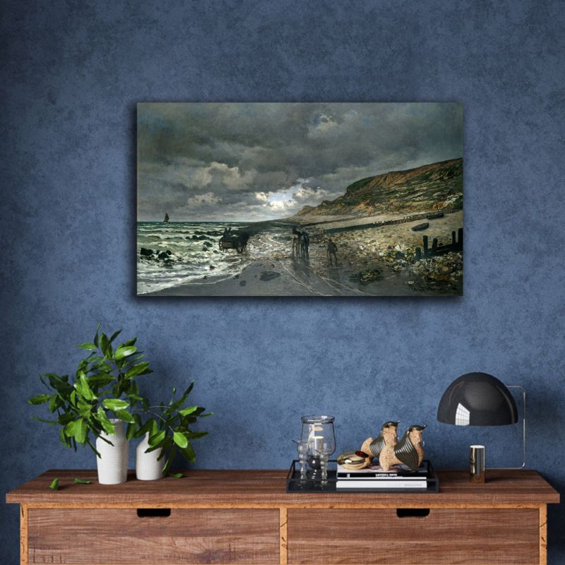 La Pointe de la Hève at Low Tide by Claude Monet – Inspicanvas