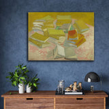 Piles of French novels by Vincent Van Gogh