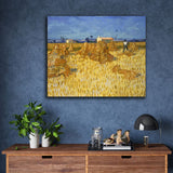 Corn Harvest in Provence by Vincent Van Gogh