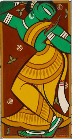 Dancing Gopi by Jamini Roy