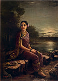 Radha In The Moonlight by Raja Ravi Varma