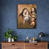 Holy Family with Saint John and a Goldfinch by Cuzco School
