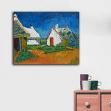 White cottages at Saintes-Maries by Vincent van Gogh