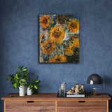 Floral Painting - Painting of sunflowers (Osnabruck) by Hella Hirschfelder-Stuve