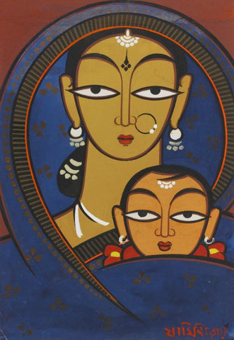 Madonna and Child by Jamini Roy