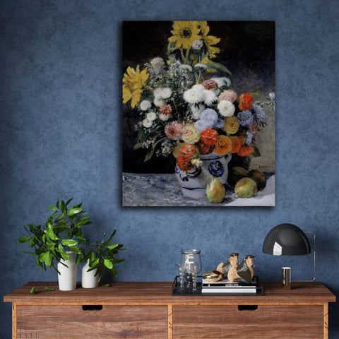 mixed flowers in an earthenware pot Mixed Flowers in an Earthenware Pot by Pierre-Auguste Renoir – Inspicanvas