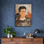 Self-portrait with monkey by Frida Kahlo