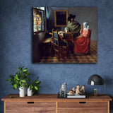 The Glass of Wine by Johannes Vermeer