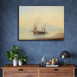 Barge at Sea Shore by Hovhannes Aivazovsky