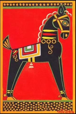 Black Horse by Jamini Roy