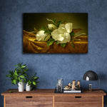 Floral Panting - Martin Johnson Heade - Magnolias on Gold Velvet Cloth