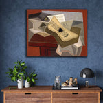 Guitar and Newspaper by Juan Gris