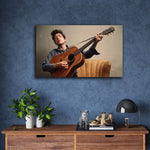 Bob Dylan With Guitar Poster