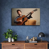 Bob Dylan With Guitar Poster