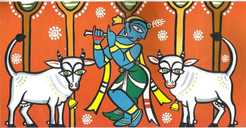 Krishna The Cowherd by Jamini Roy