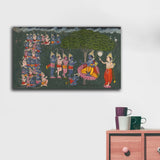 Ramayana Paintings Rama with Laksman and monkeys
