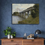 The Railroad bridge in Argenteuil by Claude Monet