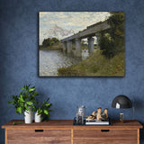 The Railroad bridge in Argenteuil by Claude Monet