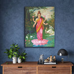 Goddess-Lakshmi-by-Raja-Ravi-Varma