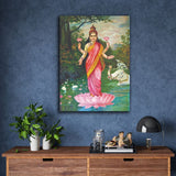 Goddess-Lakshmi-by-Raja-Ravi-Varma
