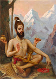 Lord Shiva as dakshinamurthy by Raja Ravi Varma