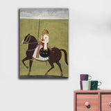 Indian Paintings Mewar Paintings Equestrian Portrait of a Nobleman