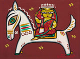 Woman on Horseback by Jamini Roy