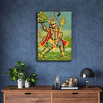 Hanuman Fetches the Herb-bearing Mountain by Raja Ravi Varma