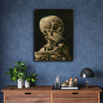 Head of a Skeleton Burning Cigarette by Vincent Van Gogh