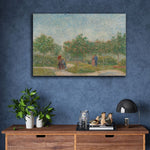 Garden with Courting Couples: Square Saint-Pierre by Vincent Van Gogh