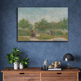 Garden with Courting Couples: Square Saint-Pierre by Vincent Van Gogh