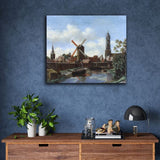 River Landscape The Harbour of Delft by Daniel Vosmaer
