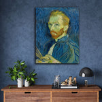 Self-Portrait Blue by Vincent Van Gogh