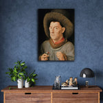 Man with pinks by Jan Van Eyck