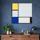 Composition with Yellow, Blue, Black and Light Blue by Piet Mondrian