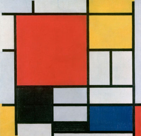 Composition in red, yellow, blue and black by Piet Mondrian