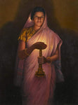 Lady With A Lamp by Raja Ravi Varma