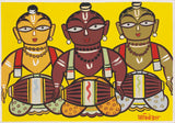 Three Drummers by Jamini Roy