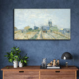 Montmartre mills and vegetable gardens by Vincent Van Gogh