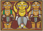 Dancer with Drummers by Jamini Roy