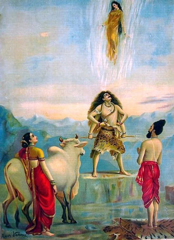 Ganga Avataran by Raja Ravi Varma