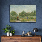 Garden in Montmarte with lovers by Vincent Van Gogh