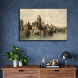 Cityscape Painting View of Amsterdam
