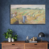 The Harvest by Camille Pissarro