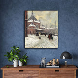 Winter scene at the Copenhagen Main Railroad Station by Paul Fischer