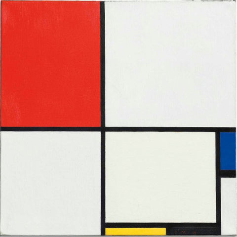 Composition No. III, with Red, Blue, Yellow, and Black by Piet Mondrian