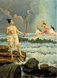 Sri Rama Vanquishing the Sea by Raja Ravi Varma