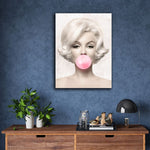 Marilyn Monroe Pink Bubble Poster