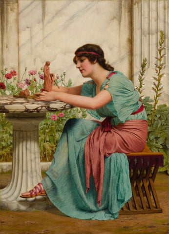 A Dilettante by John William Godward