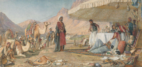 A Frank Encampment in the Desert of Mount Sinai by John Frederick Lewis